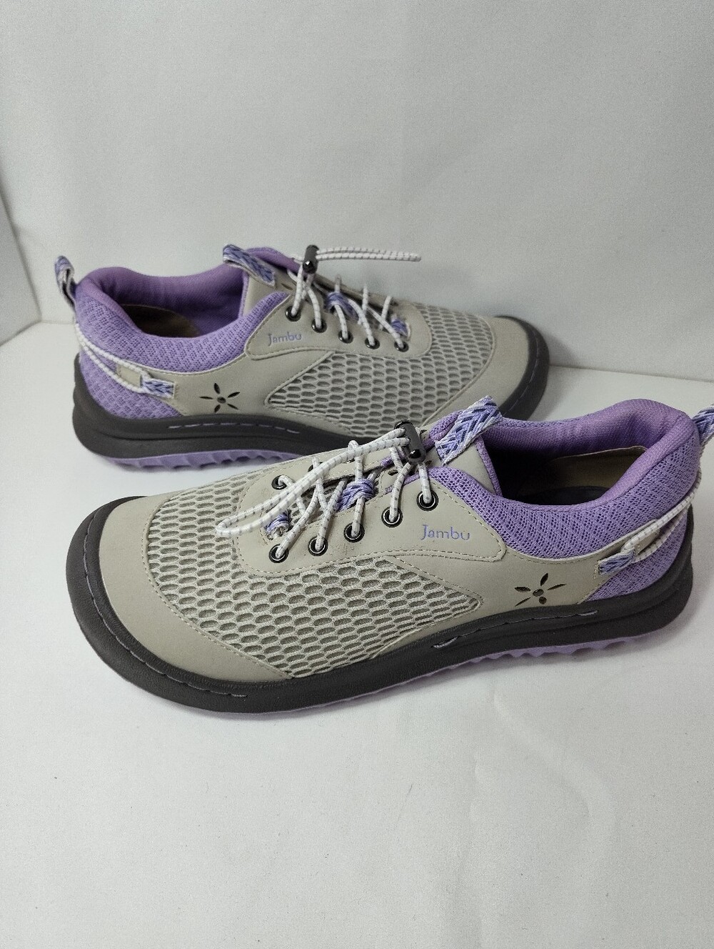 Jambu Wm’s Light Gray-Lavender Sumbeam Sneakers, Water Ready Size 8M